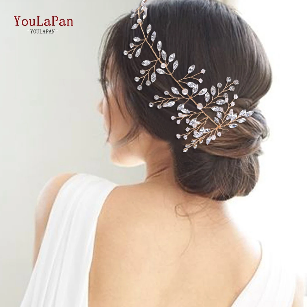 YouLaPan Many Style Bridal Tiara Bridal Hair Vine Bridal Wedding Hairpins Clips Wedding Hair Jewelry Handmade Wedding Headband