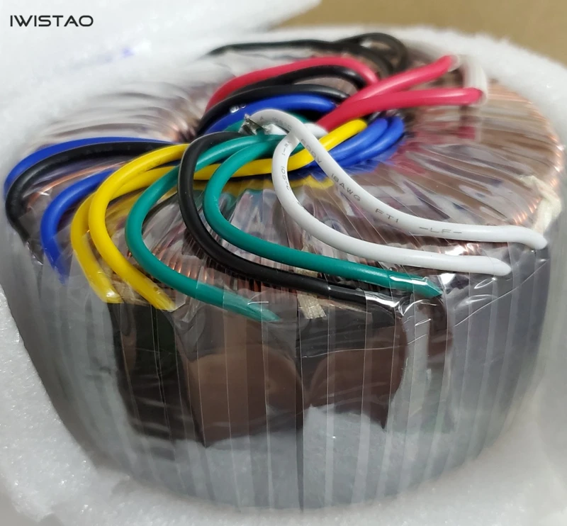 IWISTAO Customized 600W Toroidal Transformer Pure Copper Wire Power Amplifier Double 52V 15v Single 15V 12V 9V DIY