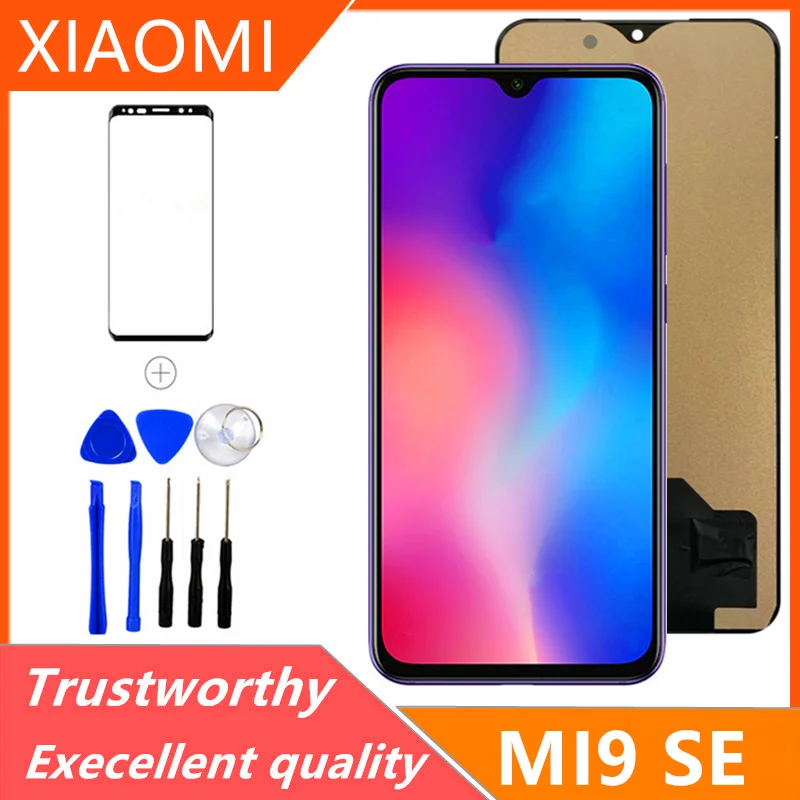 5.97\'\' LCD Original TFT For Xiaomi Mi 9 SE LCD Display Touch Screen Digitizer Assembly With Frame For Xiaomi Mi 9se LCD Screen