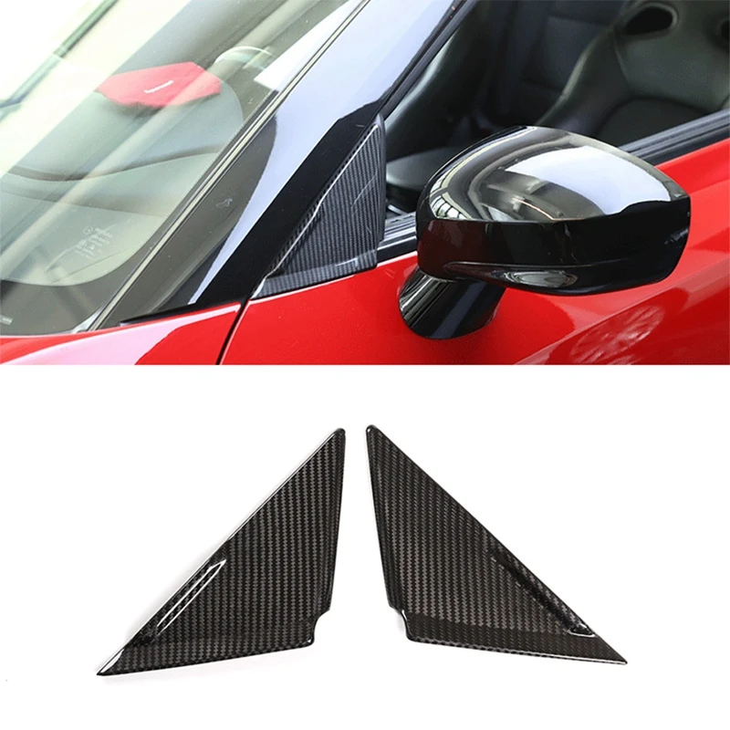 

Автомобильная Передняя трехугловая наклейка из углеродного волокна A-Pillar, Внешнее украшение для Nissan GTR R35 2008-2016