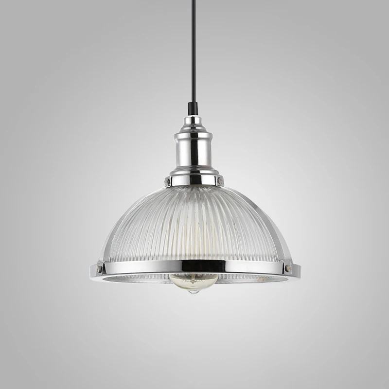 Vintage Hanging Lamp Pendant Lights Fixtures Glass Shade Loft  Luminaire Suspension Led Pendant Lamp for Dining Room Office E27