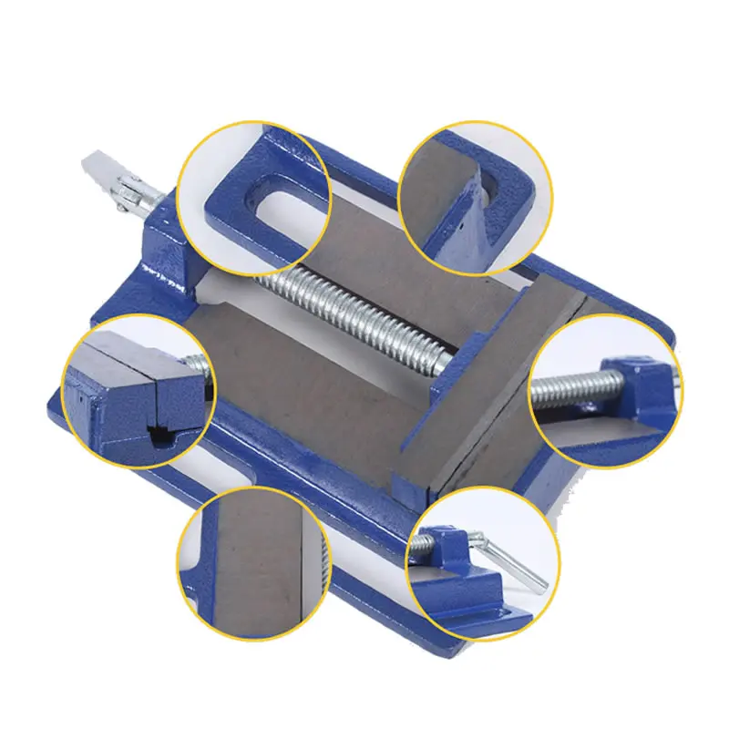 Imagem -04 - Prensa de Ferro Fundido de 2.5 Polegadas Ferramenta Pinça Plana de Precisão para Prender em Madeira Ferramenta para Marcenaria