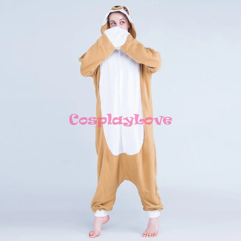 แสงสีเหลือง Sloth ชุดนอน Jumpsuit สัตว์ Cosplay เครื่องแต่งกาย Coral ผู้หญิงผู้ชาย Onesies การ์ตูนฮาโลวีน Sleepwear