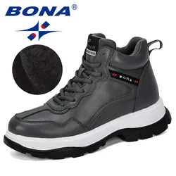 BONA New Fashion Style Women Snow Boots Women Plush Hot Platform Boots Winter Female Warm Botas Mujer Booties Feminimo