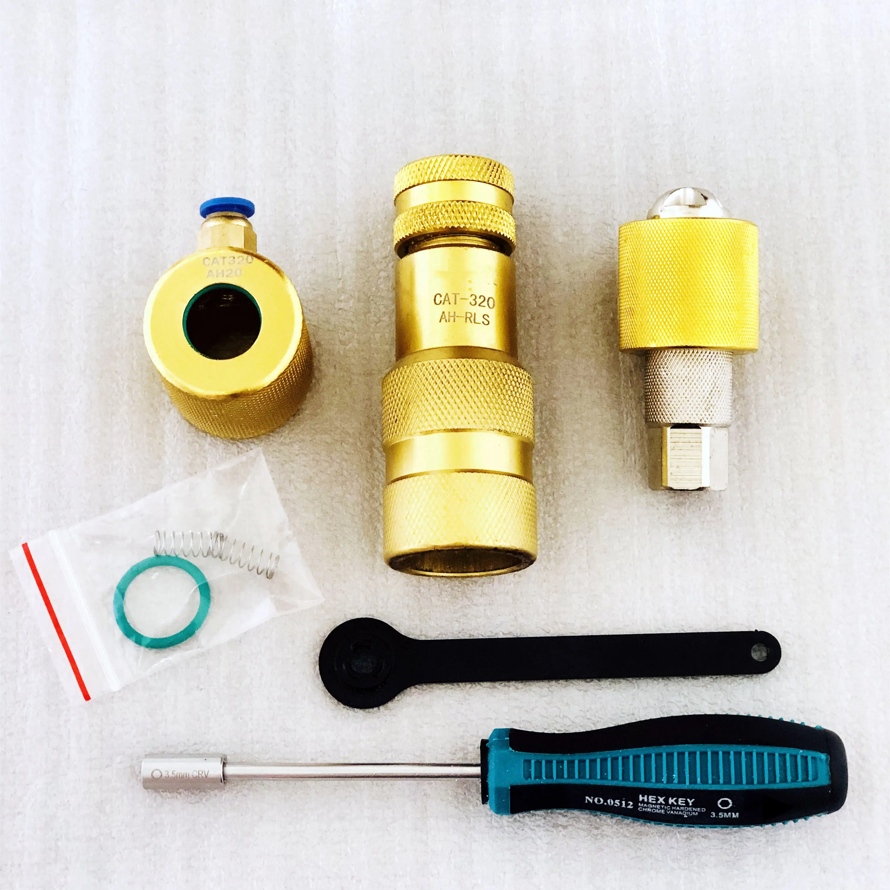 for CAT 320D Diesel Common Rail Injector Armature Lift Travel Measuring Solenoid Valve Disassemble Oil Collect Repair Tool Kits