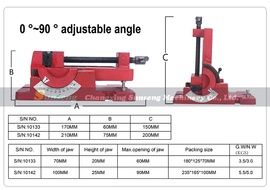 Imagem -02 - Morsa de 70 mm Ângulo Ajustável Torno Adequado para Sieg x0 x1 Sx1 x2 Sx2 Série s n: 10133 Perfuração e Fresadora