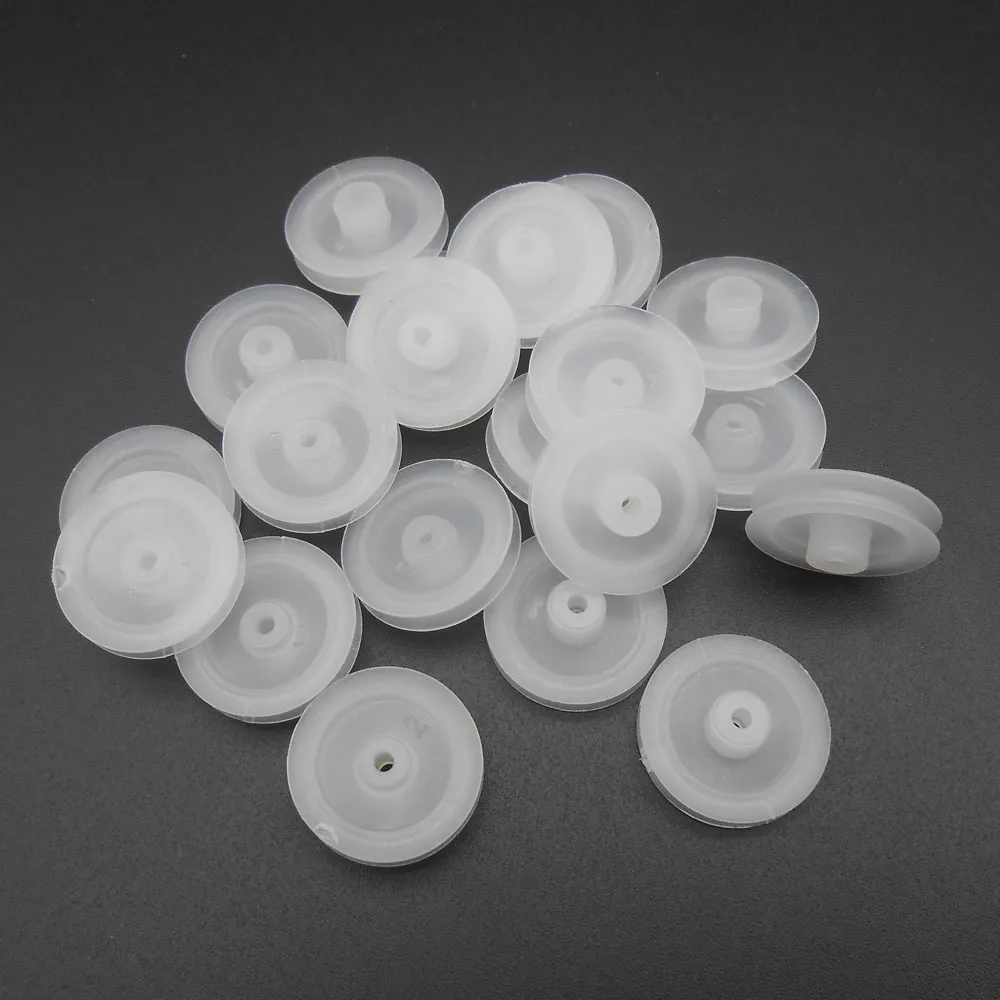 Polia de plástico monocamada, 20 peças, 182a, modelo de polia de camada única, rodas para motor, dia.18mm, abertura do eixo dia.2mm, 1.95mm, altura 5.5mm x 18mm * fd230