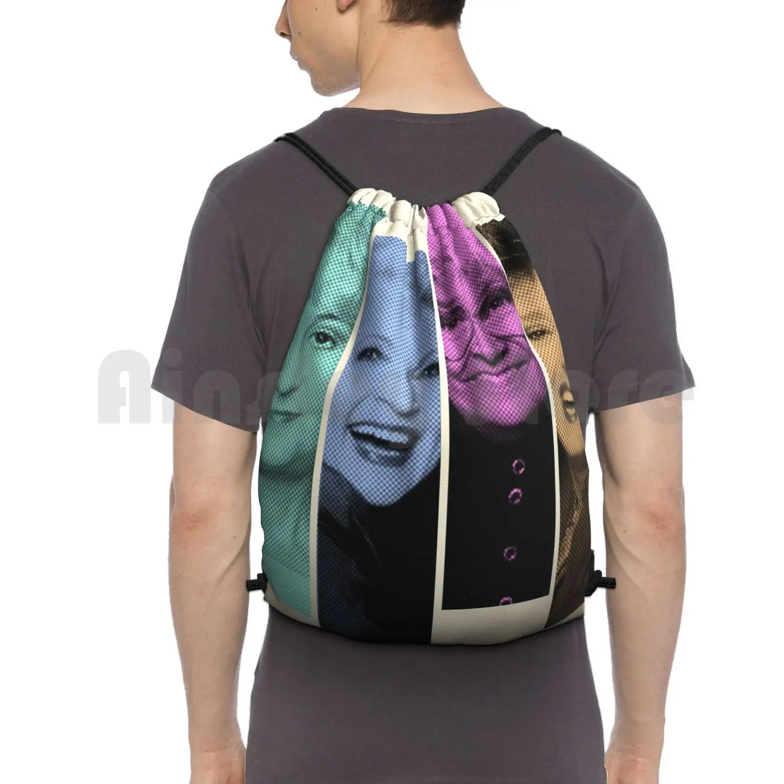 Golden Girls Club Backpack Drawstring Bags Gym Bag Waterproof Golden Girls The Golden Girls Dorothy Zbornak Dorothy