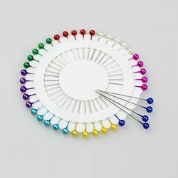 40Pcs/set Pearl Head Pins 36mm Round Ball Headed Pin Disc Metal Positioning Needles Sewing Quilting DIY