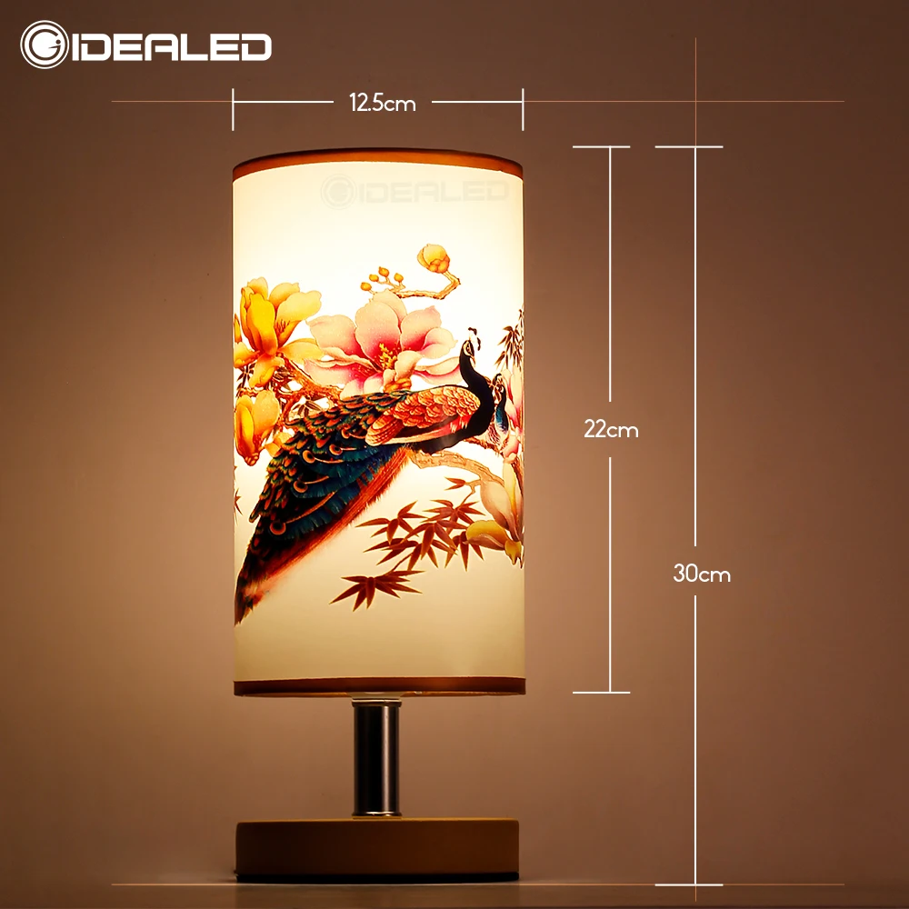 Table lamp smart wifi bulb Indoor Modern Vintage Bedside Lamp Shade Desk Light Cover Holder Lampshades Bedside Lamp Night Light