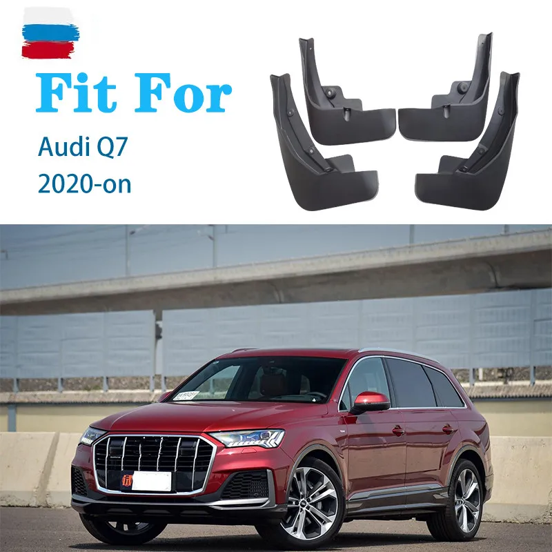 Mudflaps For Audi Q7 2020 2021 Mudguard Fenders Mud Flap Guard Splash Mudguards Fender car accessories auto styline Front Rear