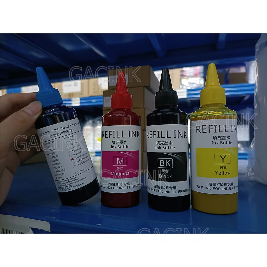 100ML*6 Sublimation Ink For For Epson L805 L850 L810 L805 L800 L1800 L210 L220 L355 L365 L1300 L1455 L3050 L3060 6Colors