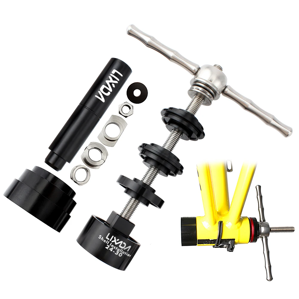 

Lixada Bicycle Bottom Bracket Remover Install and Removal Tool Kit Cycle Repair Equipment for BB86/BB30/BB91/BB92/PF30