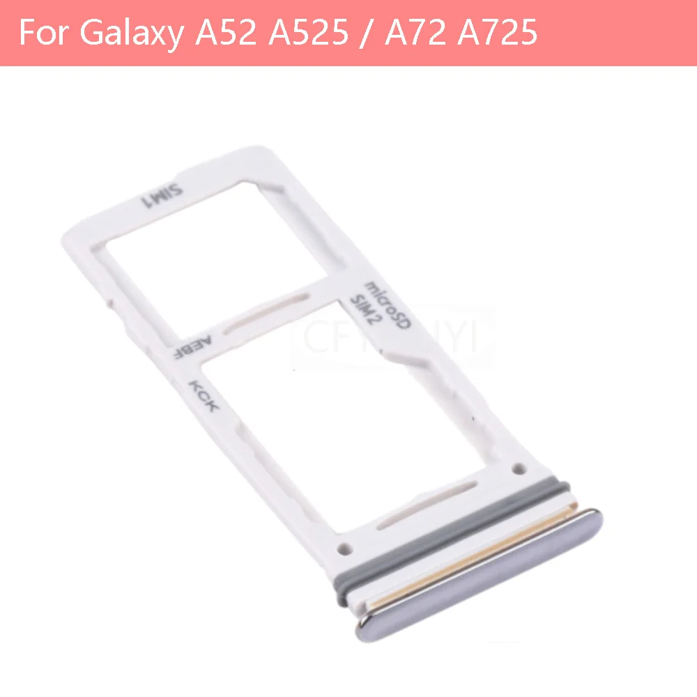 

New For Samsung Galaxy A52 A525 / A72 A725 SIM Card Tray + SIM Card Tray / Micro SD Card Tray