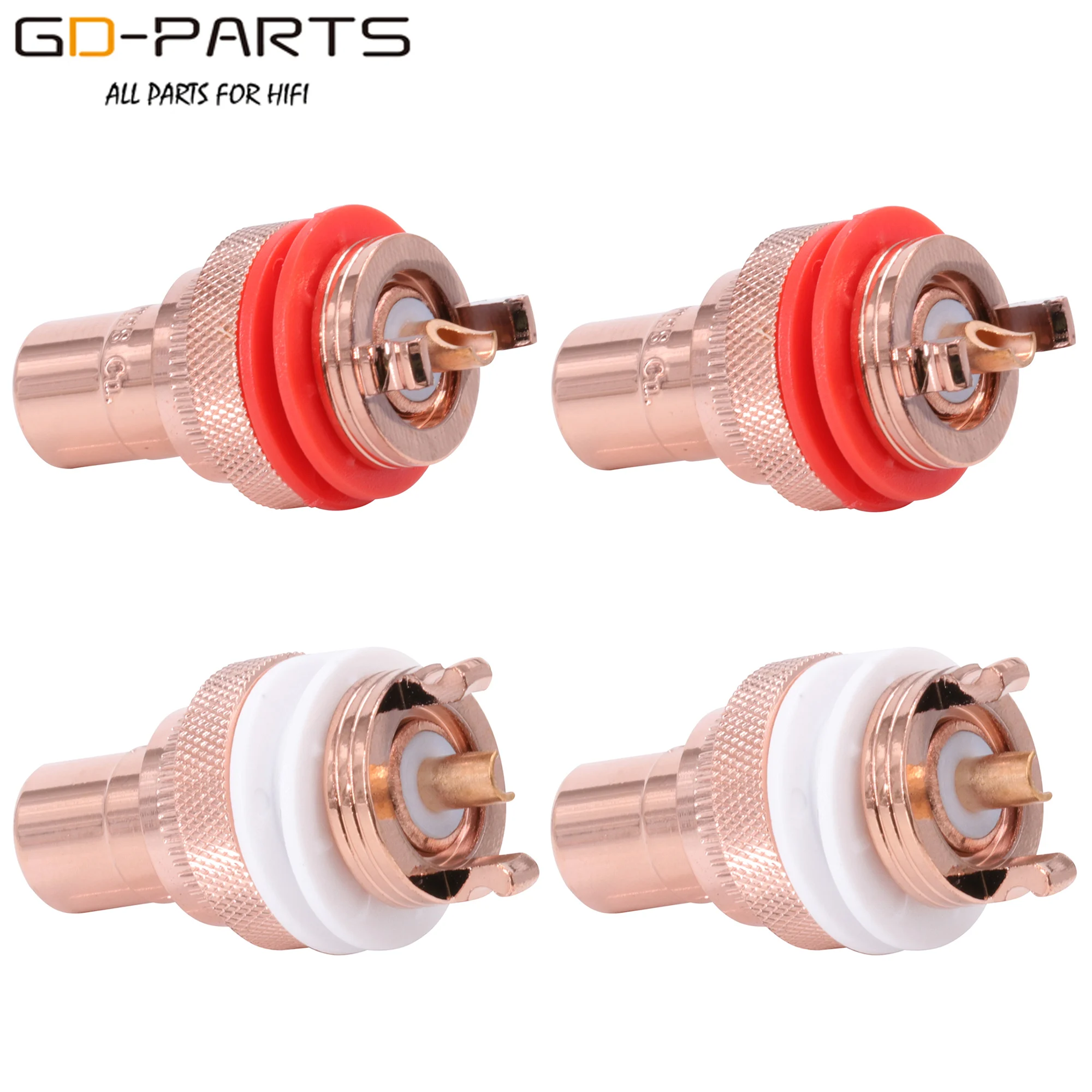 CMC 805-2.5F-G 805-2.5-AG Brass Female RCA Connector Jack For Hifi