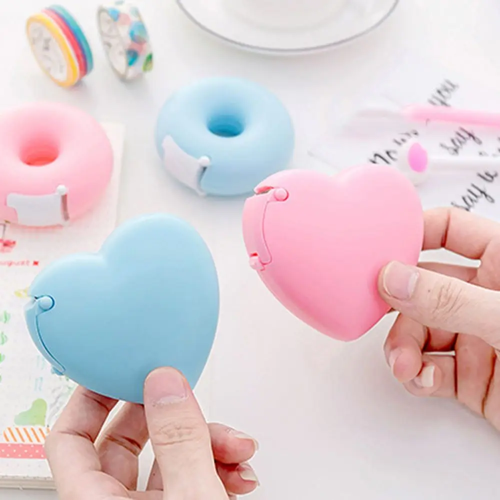 Donut Shape Love Heart Easy Tear Candy Color Tape Cutter Grafting Eyelash Eyelash Extension Tape Cutter Adhesive Tape Holder