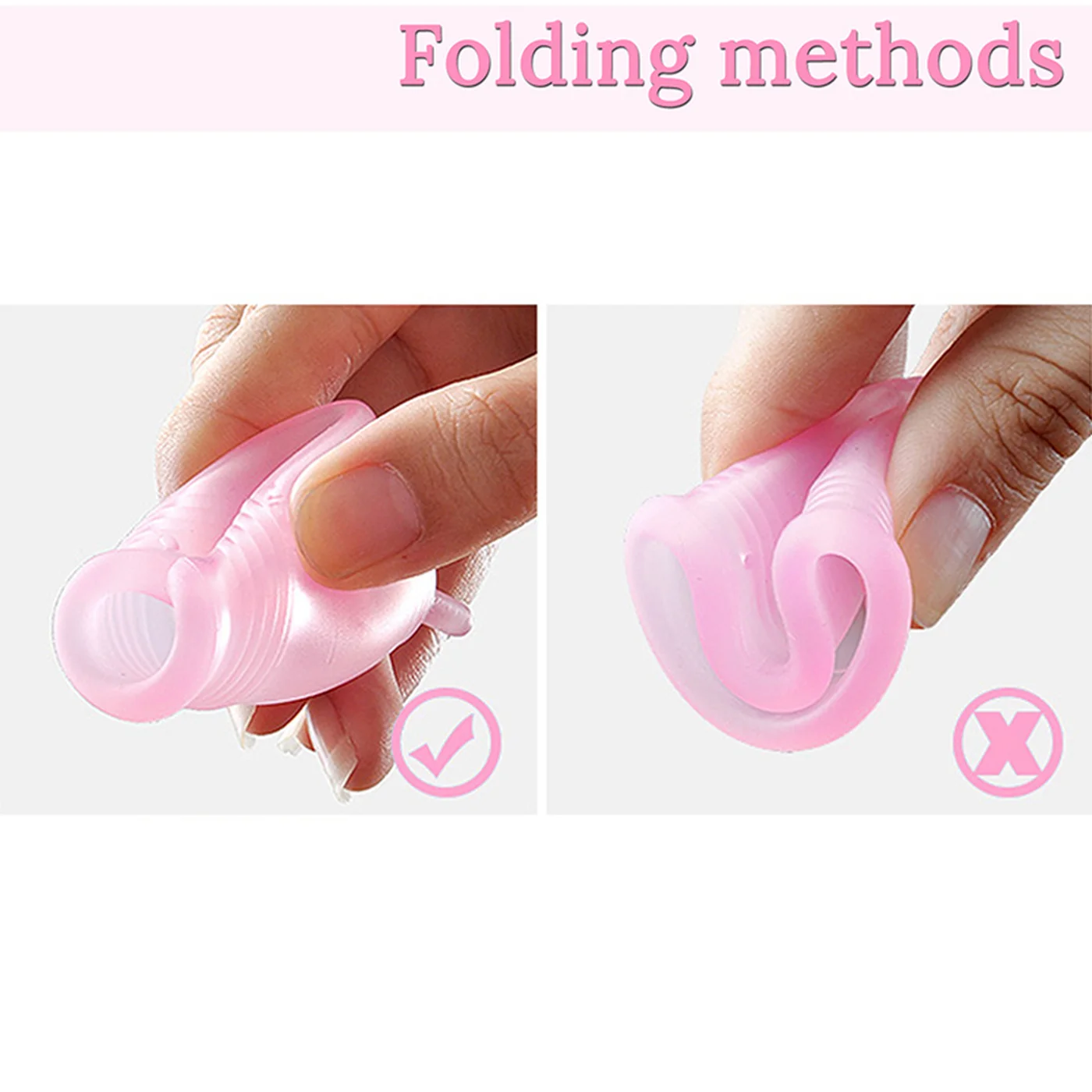 Copa Menstrual de silicona médica transparente para mujer, Copas Menstruales para el período de la mujer, taza de higiene femenina