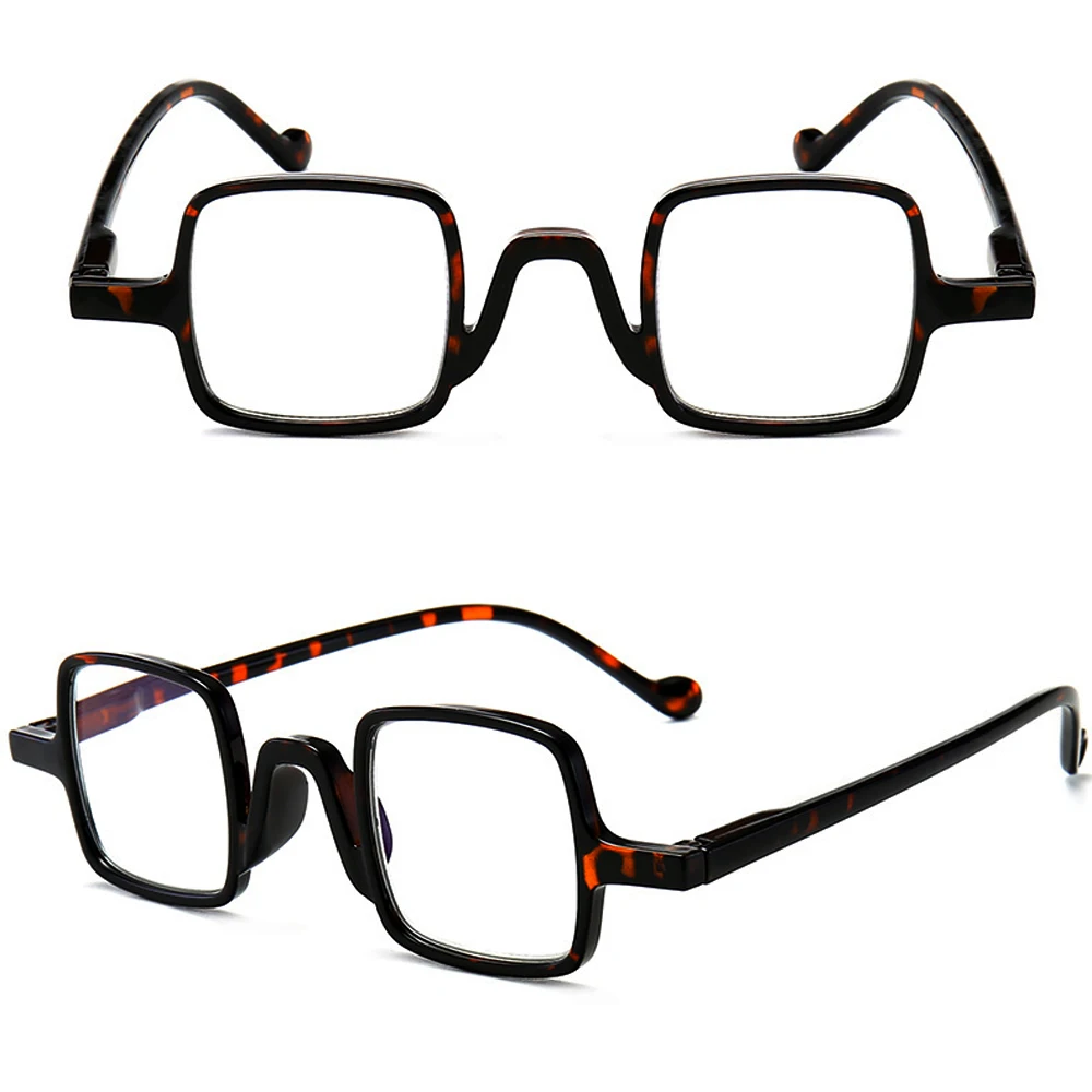 

CLARA VIDA New Retro Anti-blue Light Fashion Square Ultra-light Men and Women Reading Glasses +1.0 +1.5 +2.0 To +4.0