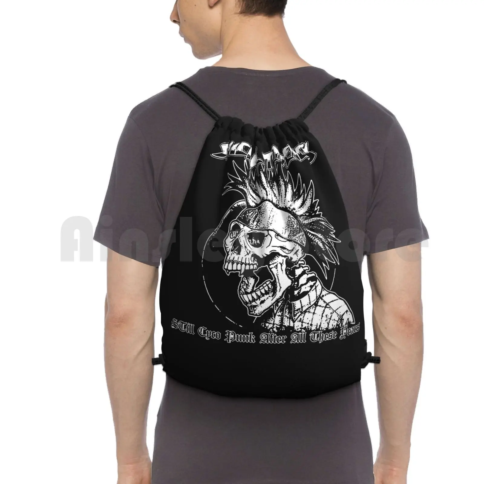 Army Suicidal Band Tendencies Fight On Backpack Drawstring Bags Gym Bag Waterproof Suicidal Tendencies Suicidal