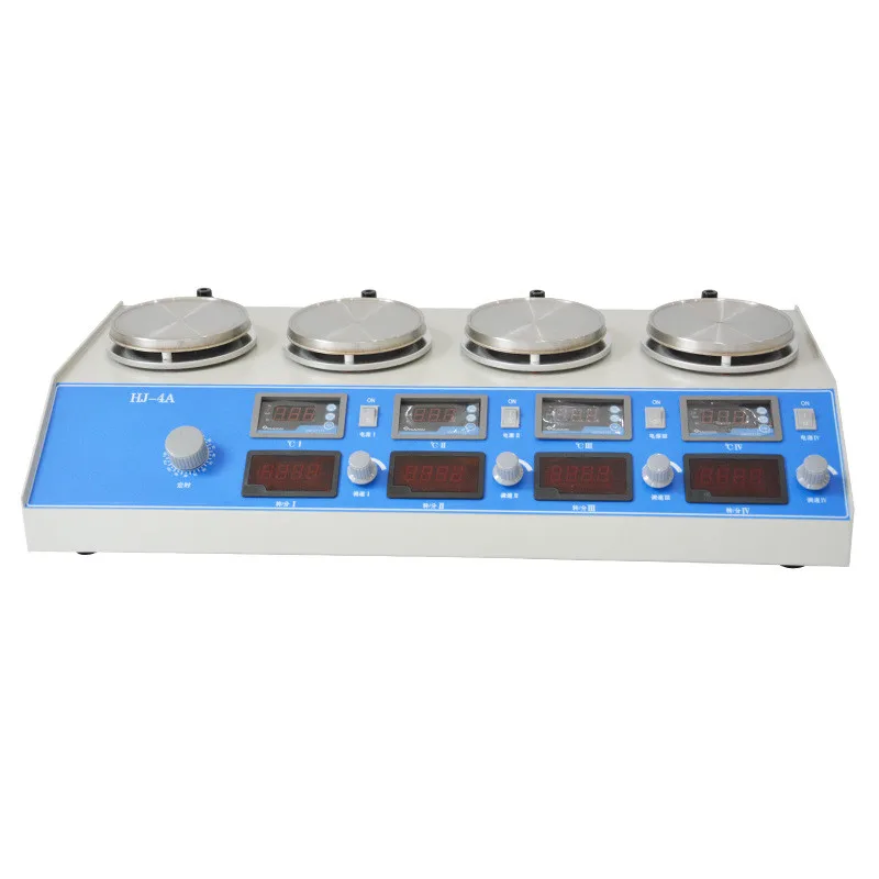 HJ-4A Lab Digital 4 Positions x 2000ML Hotplate Thermostatic Magnetic Stirrer Mixer Machine