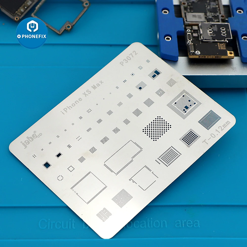 Jabe BGA Reballing Stencil Bản Mẫu Cho iPhone XR XS XSMAX Cho HDD/WIFI/IC Âm Thanh/BT/baseus/EEPROM IC BGA Làm Lại Reballing