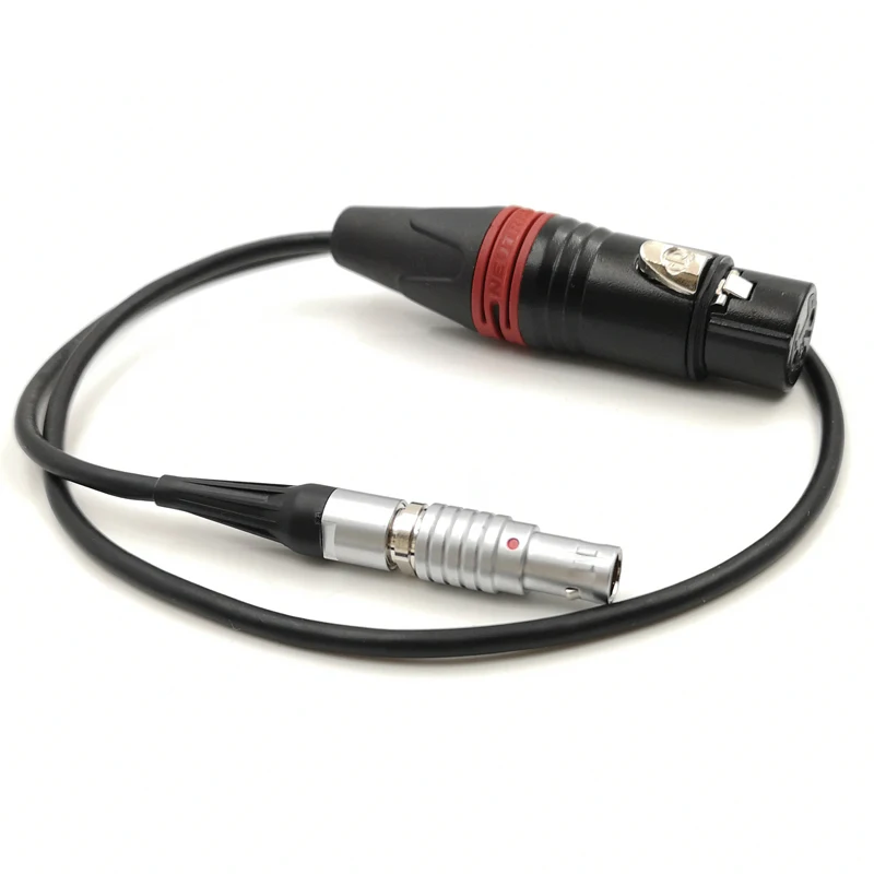 ARRI ALEXA MINI LF Audio Linie für XLR 3pin auf rechtwinklig 6Pin Stecker Audio Port – Detail 3