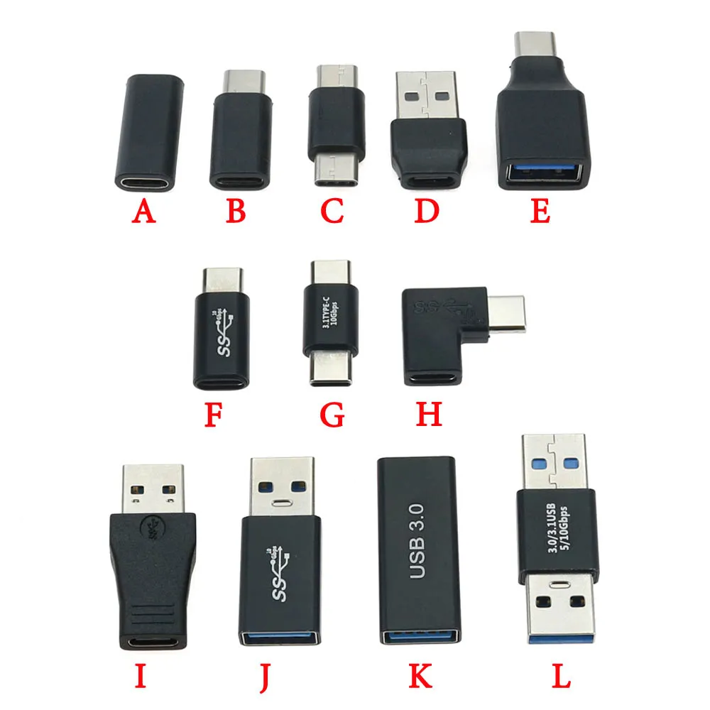 1piece USB Adapter Type C Male To USB3.0 Female USB To Type C Micro OTG Connector USB 3.0 to USB C Cable Mini Adapter Converter