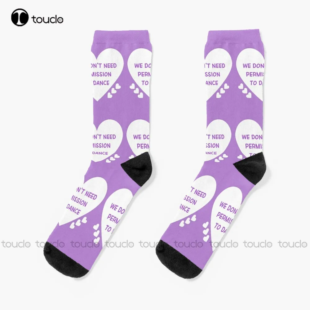 We Don'T Need Permission To Dance Socks Sock Personalized Custom Unisex Adult Teen Youth Socks 360° Digital Print Funny Sock