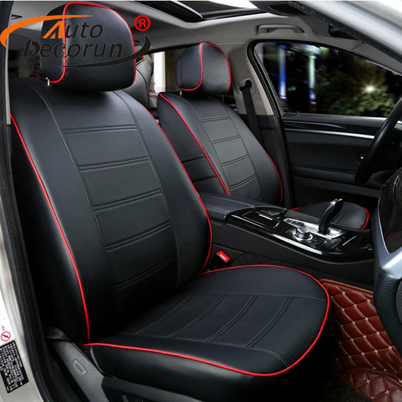 AutoDecorun Custom Fit PU Leather Cushion Seats for Chrysler 300C Accessories Seat Covers Set for Cars Support Styling 2006-2016