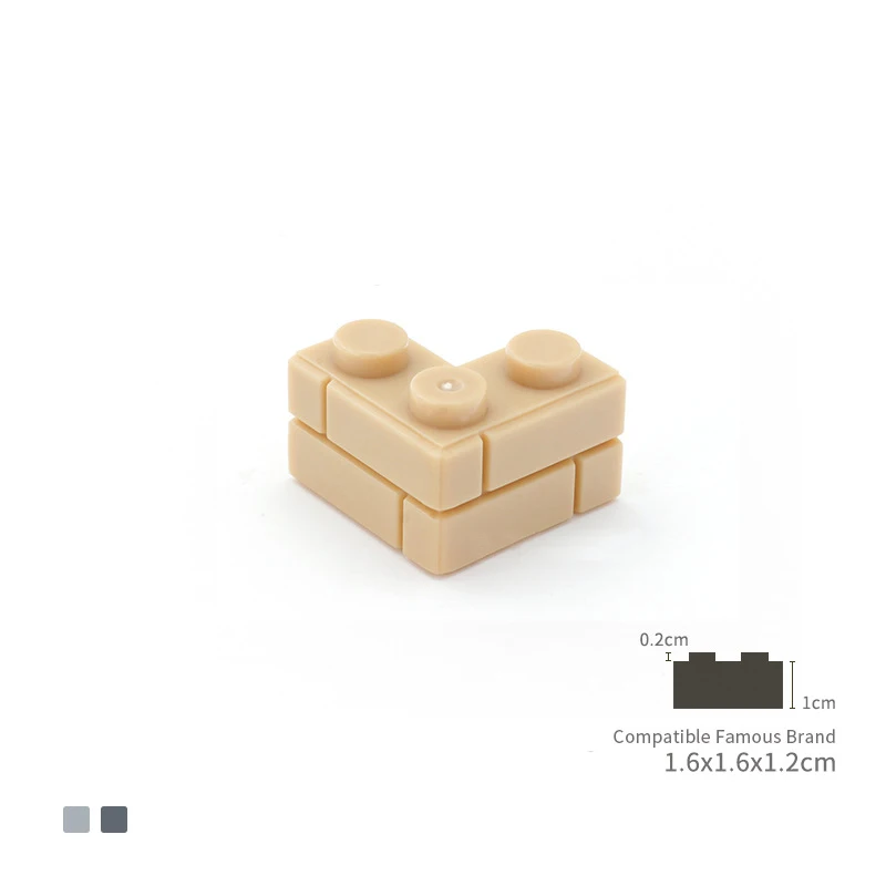 60pcs DIY Building Blocks Thick wall Figures Bricks 1+2 Dots Educational Creative Size Compatible With 98283 Toys for Children