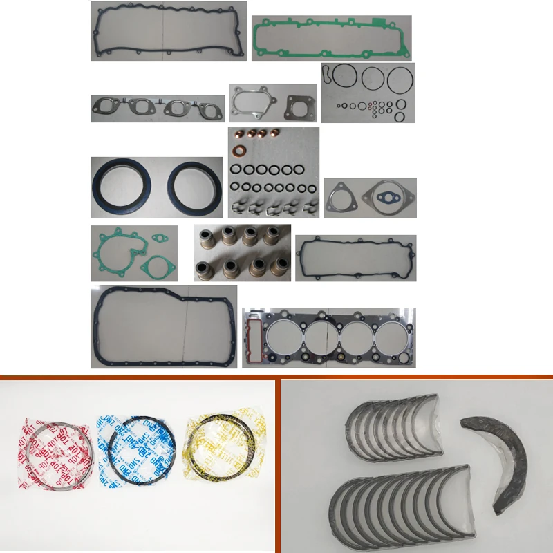 engine complete overhaul full gasket set kit main crankshaft connecting  bearing piston ring for Isuzu Engine 4HH1