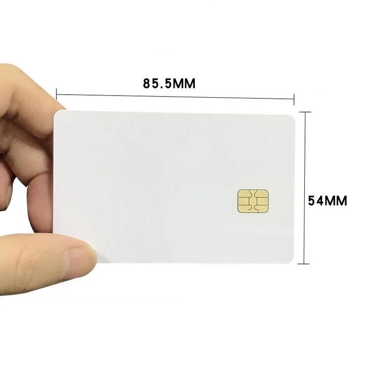 10Pc/Set SLE4442 White Cards RFID Contact Chip Smart IC Blank PVC Card With SLE4442 Chip Blank Smart Card Contact IC Card Safety