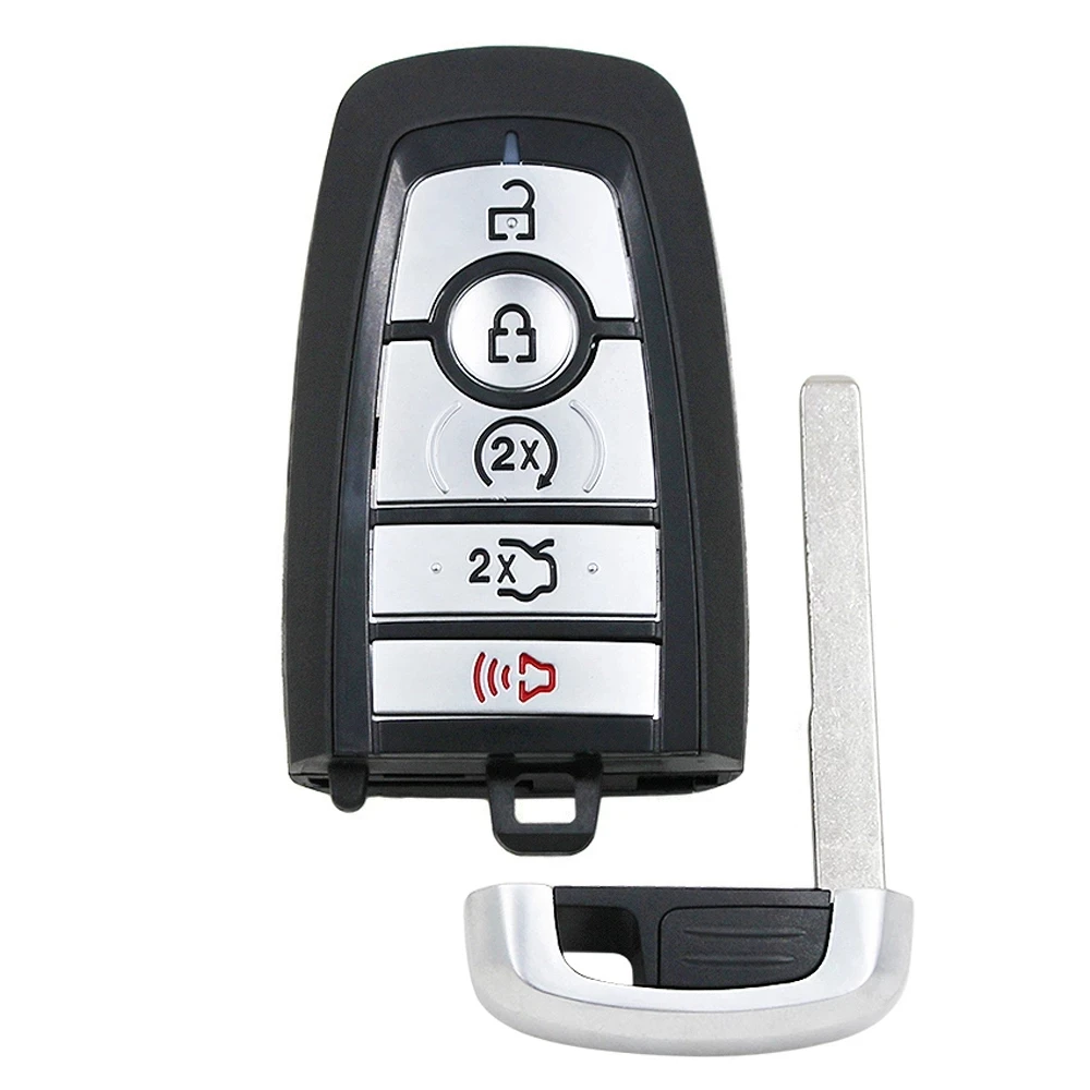 KEYECU 5 Buttons M3N-A2C93142600 For Ford Edge Fusion Expedition Explorer Mustang 2017 2018 2019 2020 Smart 902MHz Key Remote