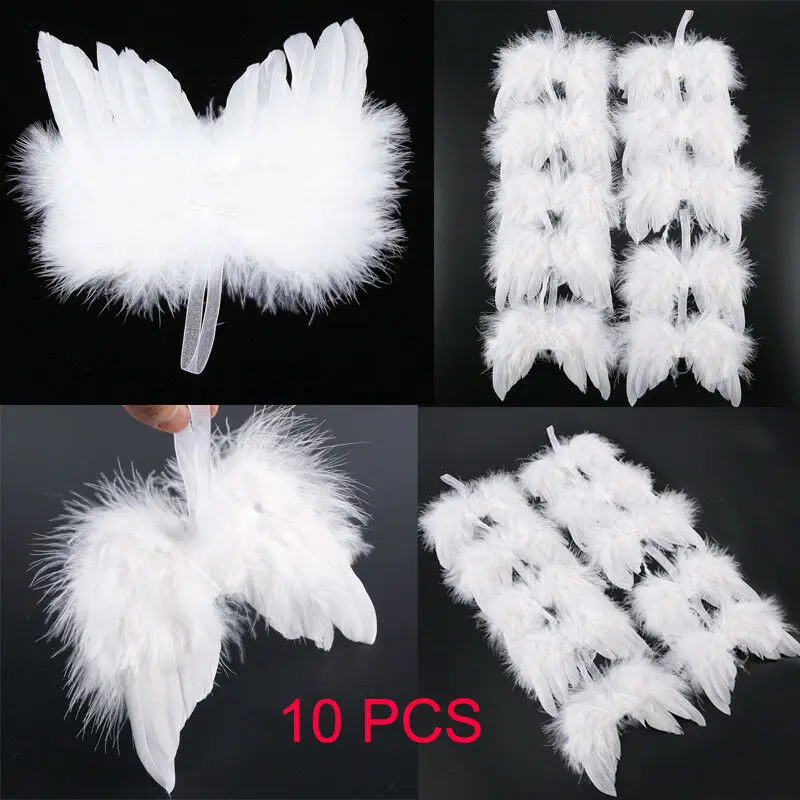 

Angel Feather Wing Fashion baby Girls Adult Christmas Halloween Thankgiving Party Decor Ornament Prop 10pcs