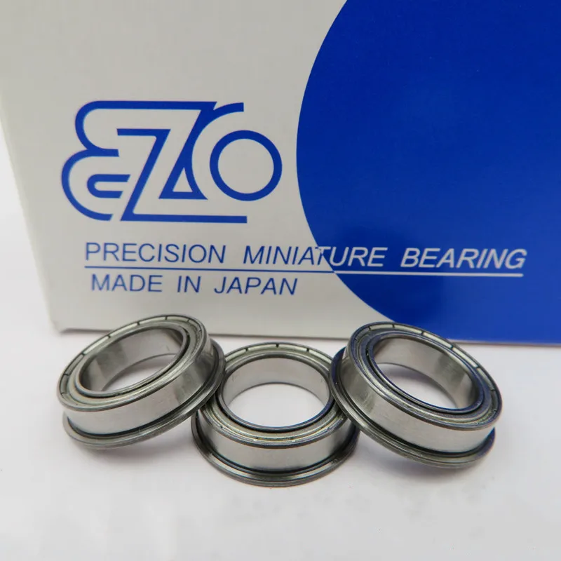 10pcs Japan EZO flange bearing F6700ZZ 10*15*4mm AF-1510ZZ precision miniature bearings F6700 F6700Z 1510 10x15x4 mm