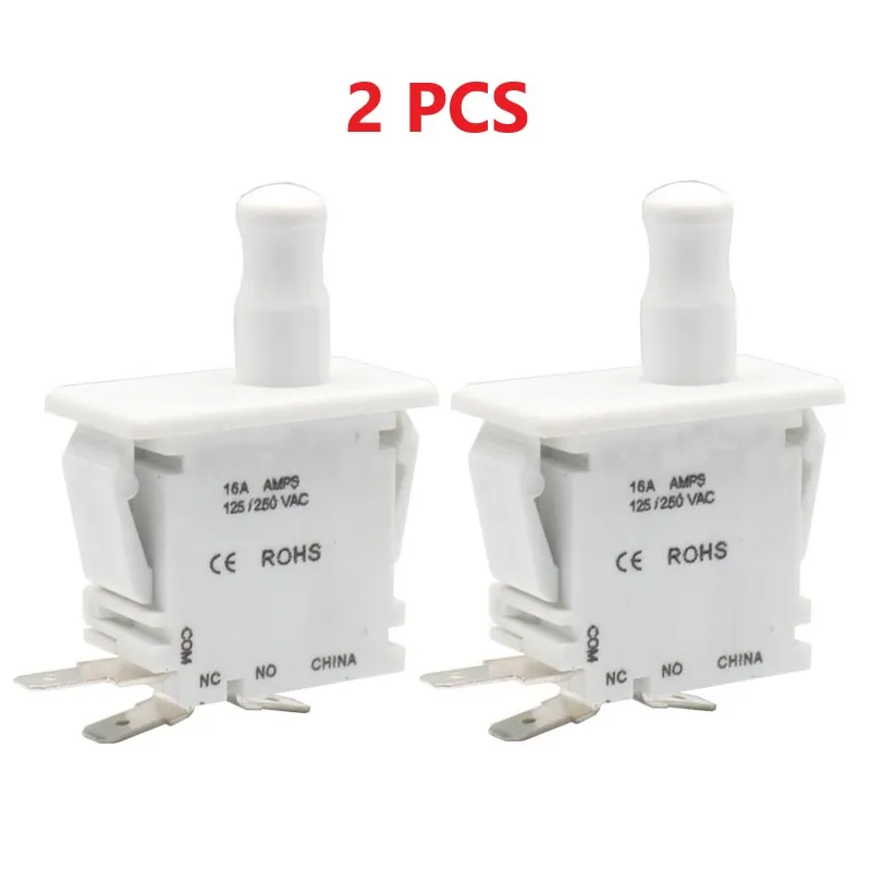 

Refrigerator Door Push Button Switch normally closed selflocking momentary dryer switch