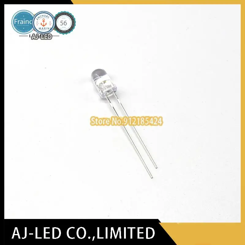 10 Cái/lốc HSDL-4251 Phát Xạ Hồng Ngoại Ống Quang Điện Kiểu Sáng Đèn LED 5Mm Bước Sóng 870nm Góc ± 30 °