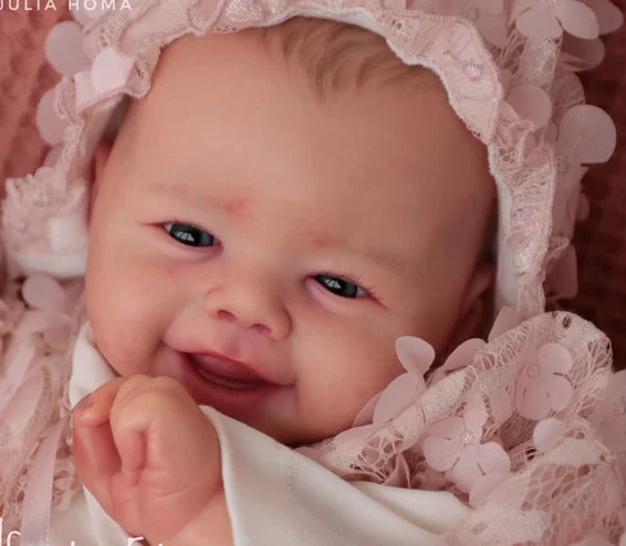 NPK 21 pollici Sweet Baby Reborn Doll Kit Emmy Smile realistico Soft Touch parti di bambole non finite