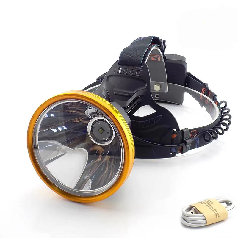 Powerful Headlamp USB Rechargeable  Head Torch LED Headlight Flashlight Forehead 3*18650 Linterna Frontal Head Lamp Waterproof