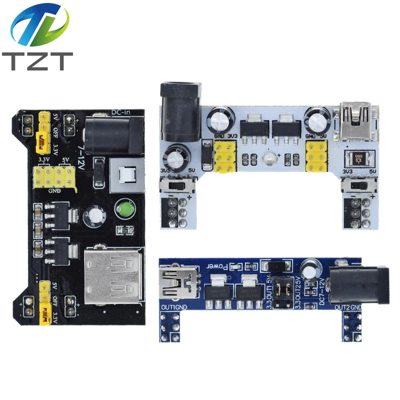 MB102 Breadboard-Stromversorgungsmodul / MB102 Weißes Breadboard-Spezial-Strommodul 2-Wege 3,3V 5V MB-102 Lötfreies Steckbrett – Detail 5