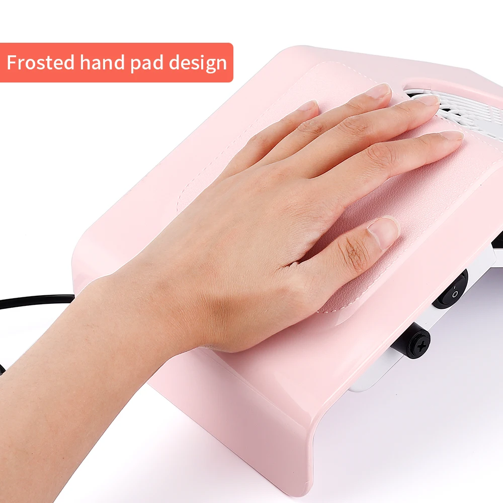 Mini Nail Dust Collector Fan 40W Nail Stofzuiger Met 2 Stoffilterzakken Nail Art Manicure Draagbare Nail Dust Extractor