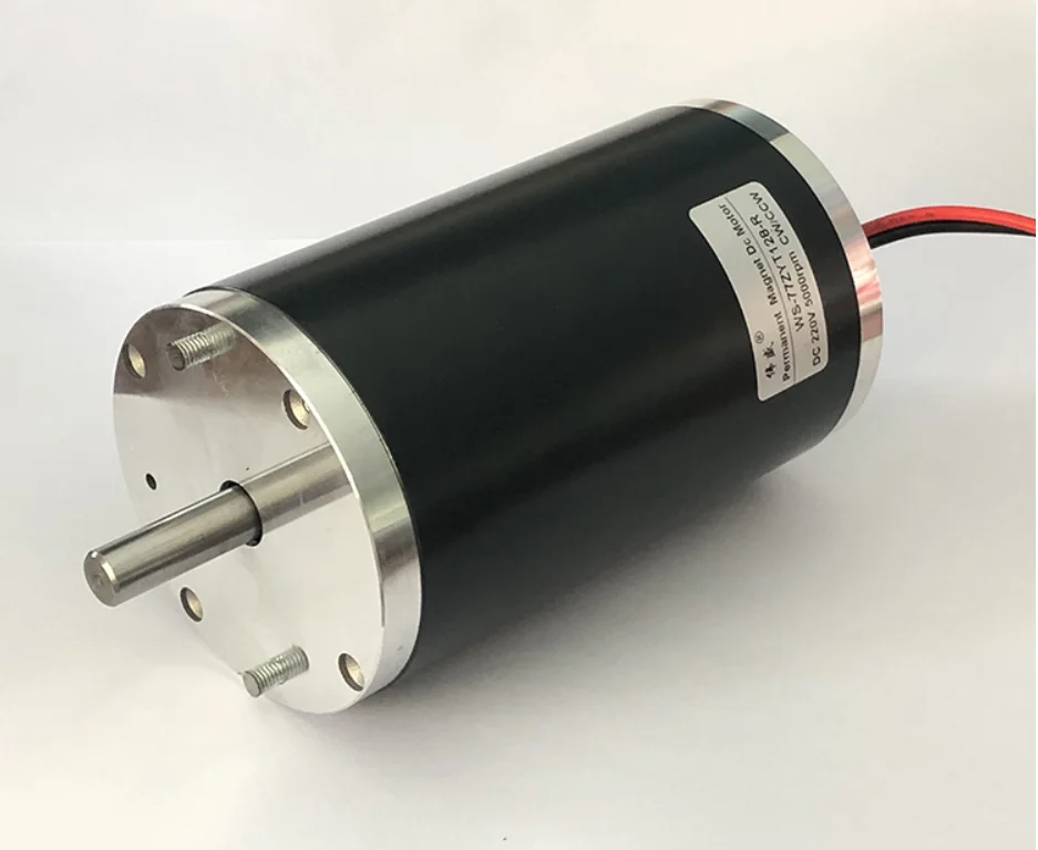 

DC 220V low noise double ball bearing high speed motor 200W spindle lathe bead machine high power motor