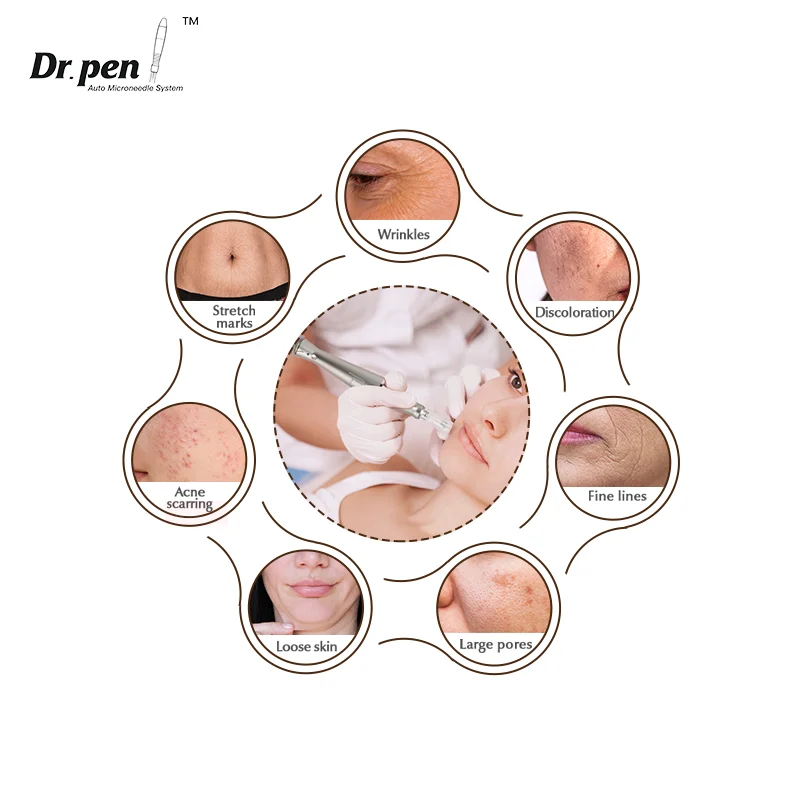 Dr. Pen Ultima E30-C Authentic Microneedling Pen Wired Professional Derma Pen for Home Use Mesotherapy Needling Pen