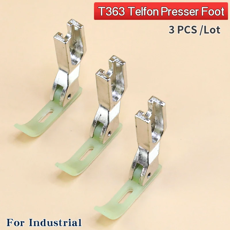 3 PCS T363 Plastic 0.3cm Zipper Presser Foot For Industrial Single Needle Lockstitch Sewing Machine Accessories Spare Parts