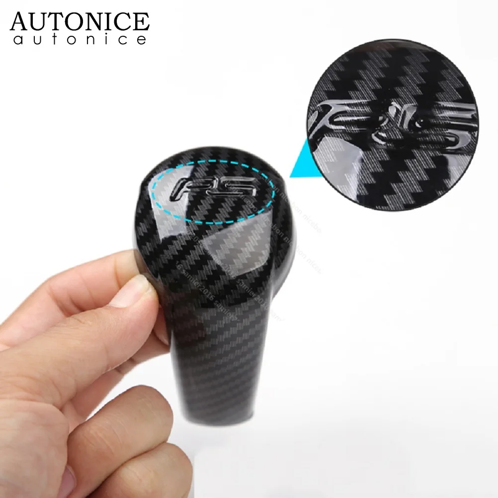 Carbon Fiber Color ABS Gear Shift Knob Cover trim fit For Mazda 3 Mazda 6 Mazda2 CX5 CX3 CX8 CX9 CX-3 CX-5 CX-8 CX-9 2014-2018