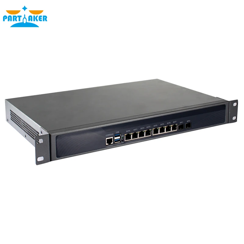 Partaker R7 1U Rack16:Firewall Network ActivAppliance Intel Core i5 2520M avec 8 * Intel I-211 Gigabit Ethernet Ports 2 déchets