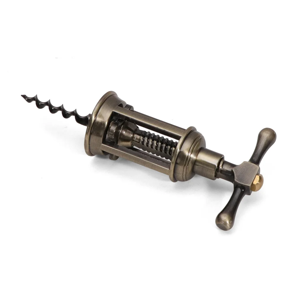 

Classic Retro Zinc Alloy Wine Bottle Opener Antique Bronze Corkscrew Cork Puller Remover Champagne Opener Can Screw Bar Tools