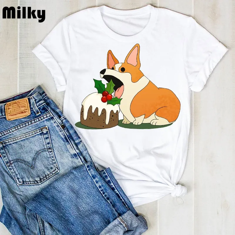 Women Lady Dog Pet Pug Coffee aesthetic Cartoon Goth Clothes Graphic T Tee Tshirt Womens Female Top Shirt Clothing T-shirt