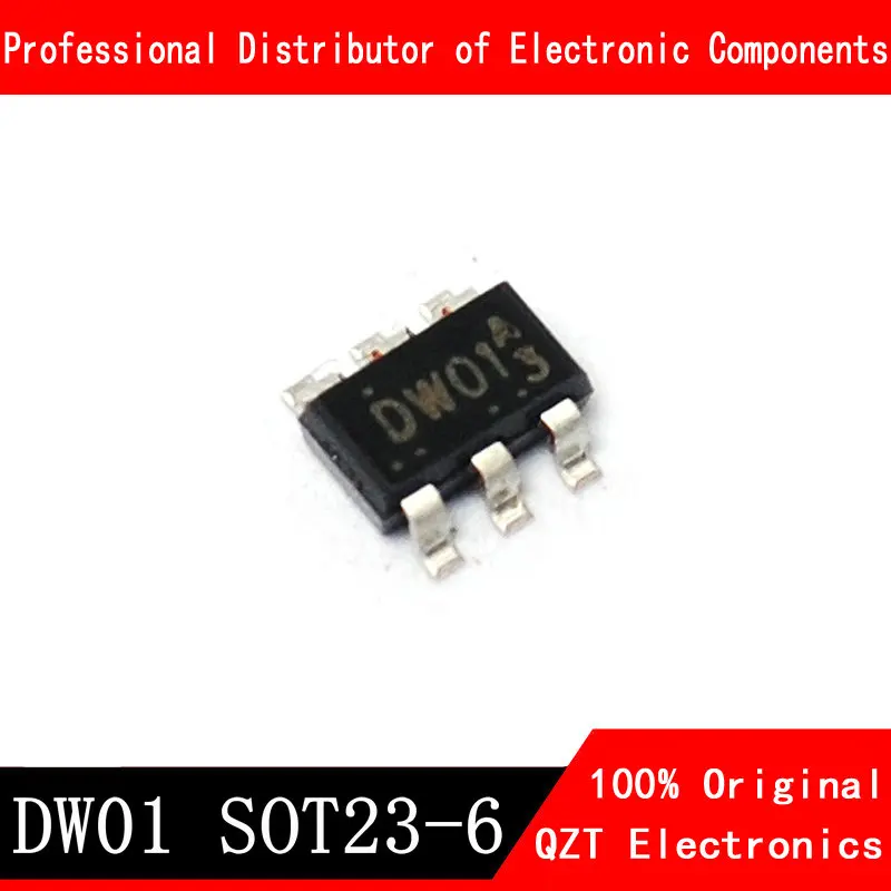 20 pçs/lote DW01 SOT23-6 DW01A SMD IC novo e original