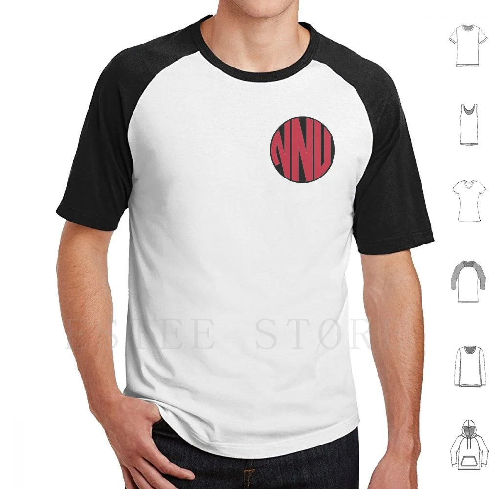 Northwest Nazarene Circle Monogram-Black With Red T Shirt DIY Big Size 100% Cotton Northwest Nazarene University Nnu Northwest